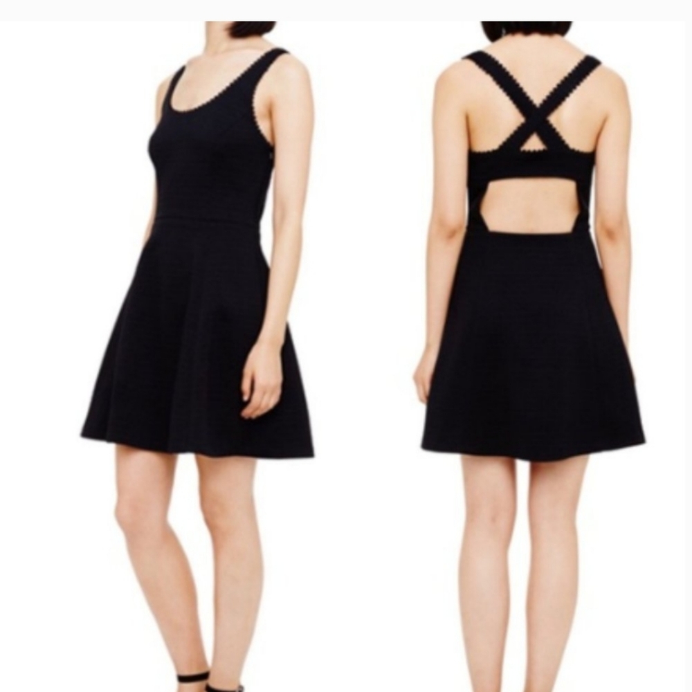 Club Monaco Taura Cut Out Dress in Blaack Size 12